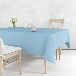 Tablecover Plastic Light Blue Rectangular 54'' X 108''