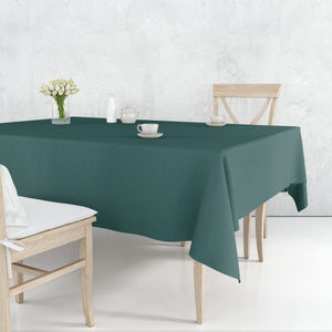 Tablecover Plastic Hunter Green Rectangular 54'' X 108''