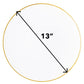 White / Gold Rim Hammered Plastic Charger